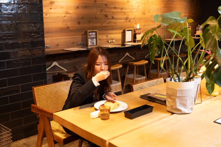 大きな口でパクッ！