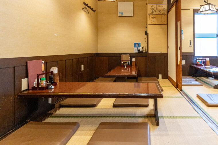 小上がり席もあります