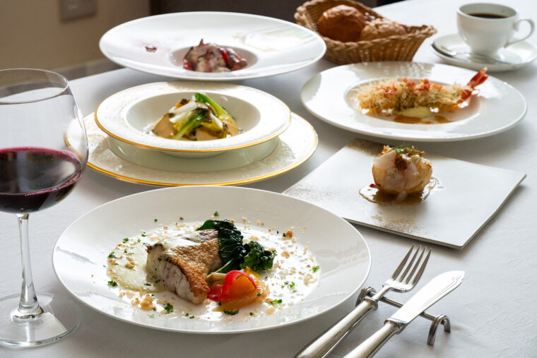 『セゾンA』（3,800円）。この日のメインはヒラメを使ったポワレ