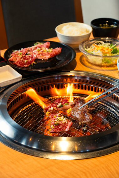 『黒毛和牛 カルビ定食』（1,480円）