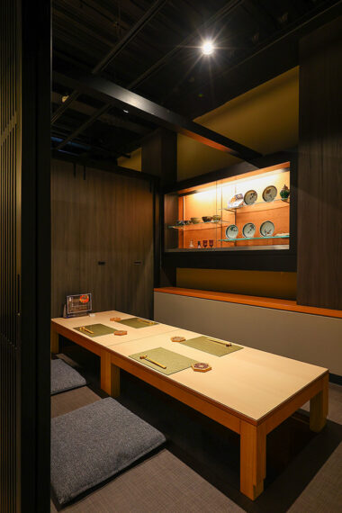 ニーズの高い個室も完備