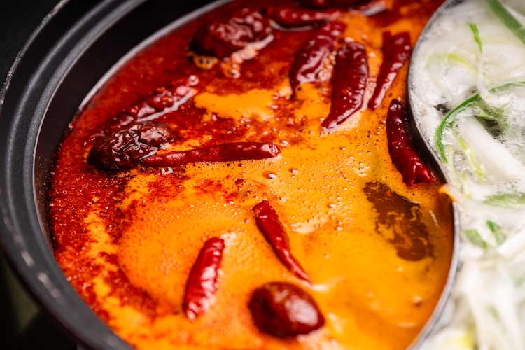 人気の蒙古辛鍋スープ