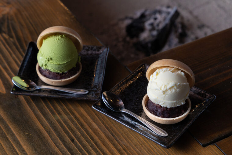 『あいすもなか』（各550円）。テイクアウトもOK！