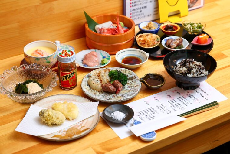 『本日のありがとねコース』（4,500円）。お腹も心も満たされます！