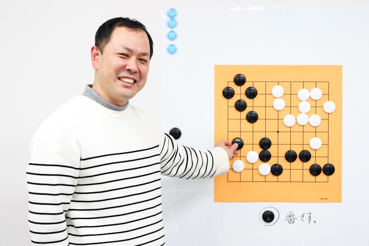 代表の内田さんは日本棋院B級囲碁普及指導員