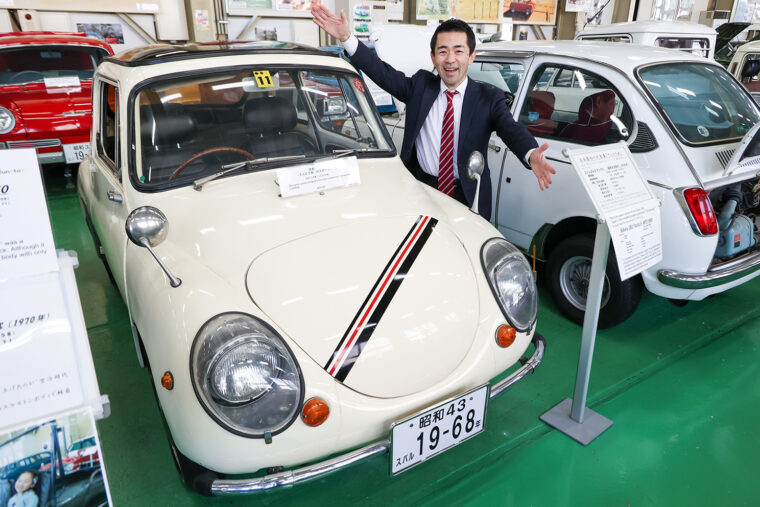 大衆が憧れた昭和の車とバイクがいっぱい！　こちらはスバル360