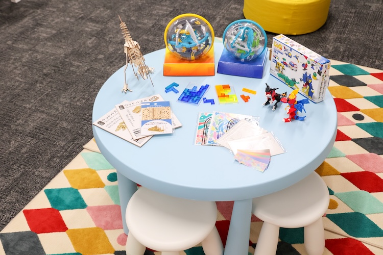 知育玩具もたくさん。子どもの習い事にもいい