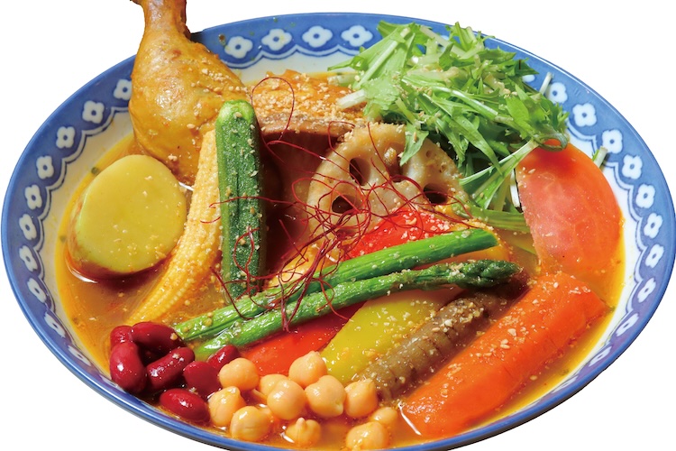 提供店：香哩座『チキンレッグとアスパラのスープカレー』（1,450円）