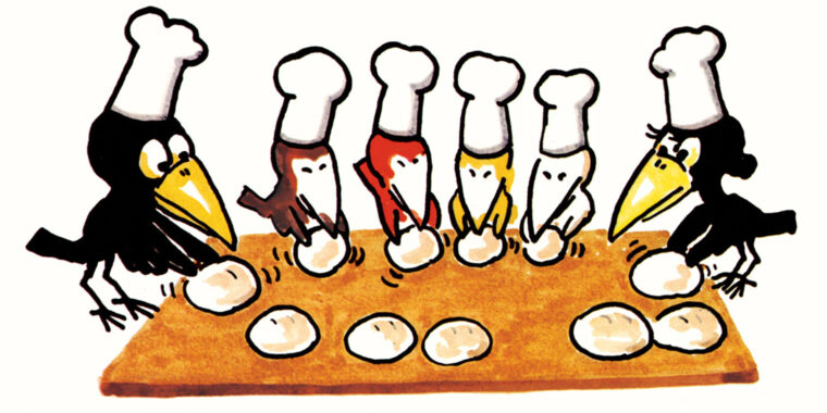 『からすのパンやさん』偕成社　1973年 ©Kako Research institute Ltd.1973