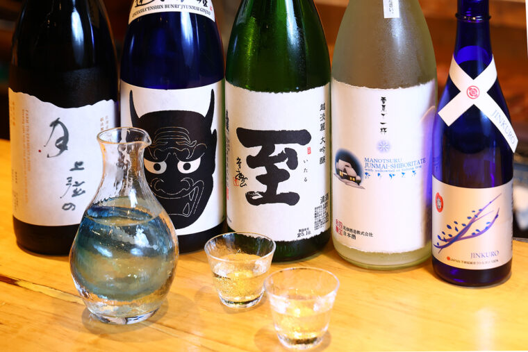 新潟・佐渡の日本酒を豊富にラインナップ