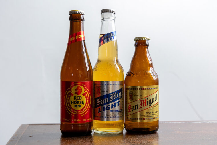 フィリピンを代表するビール4種をラインナップしています