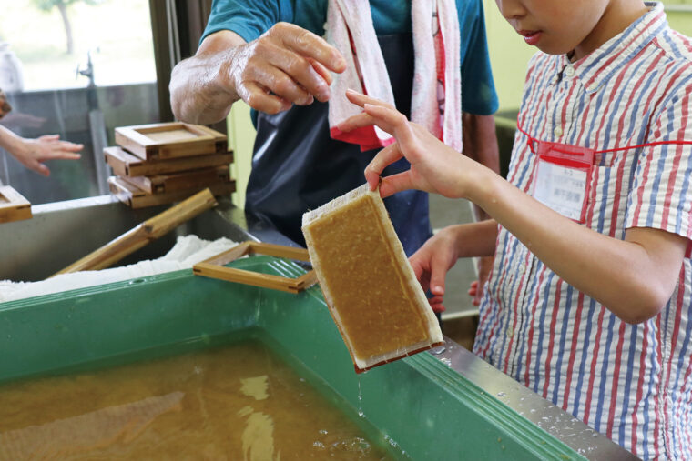 和紙はがき作り