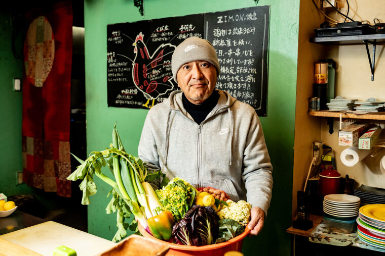 新鮮な地場野菜を使用