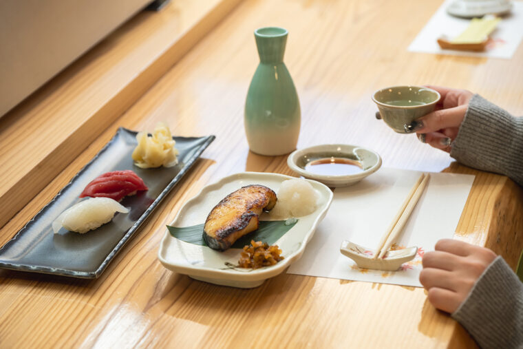 好みのネタを一貫から自由に注文できる喜び