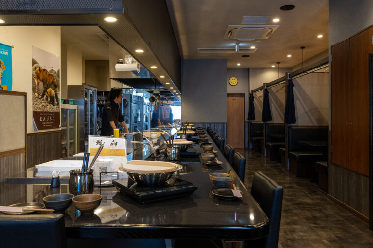 焼肉道場 しゃぶしゃぶ 羅臼 店内