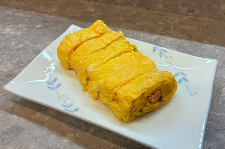 お店の名物『明太卵焼き』（800円）