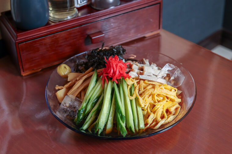 『冷やし中華』（1,100円）