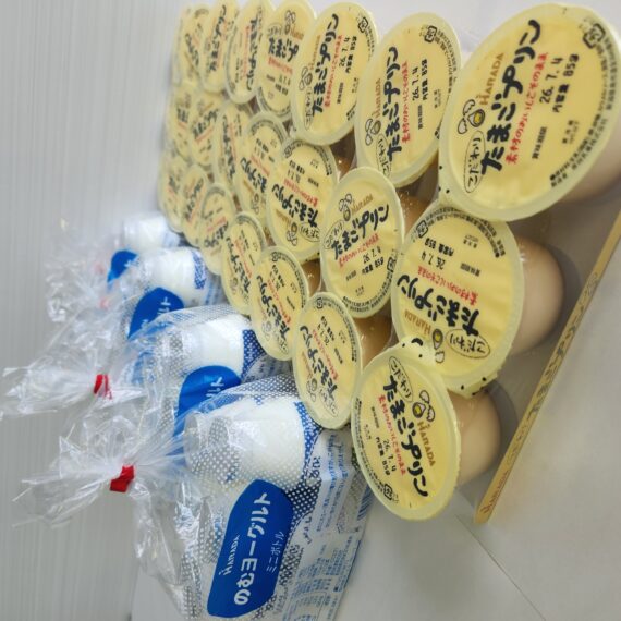 B賞（シール10点で応募可能）は140名。原田乳業の『プリンとのむヨーグルト』