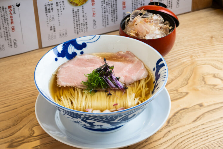 『淡麗かつおそば（しお）』（1,000円）