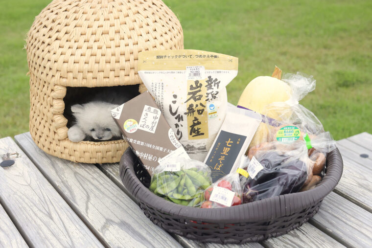 関川村の特産品や地場野菜がいっぱい