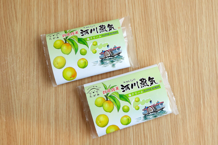 『河川蒸気 梅クリーム味』（1個300円）