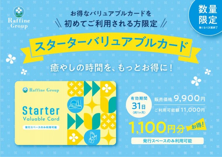 スターターバリュアブルカード（9,900円）