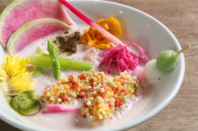 加治川のお花見らーめん（1,500円）