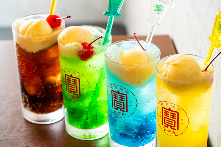 かわいらしい見た目の日本酒フロートで乾杯しよう！