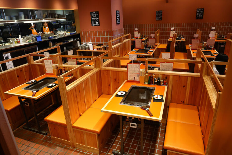 開放的な店内